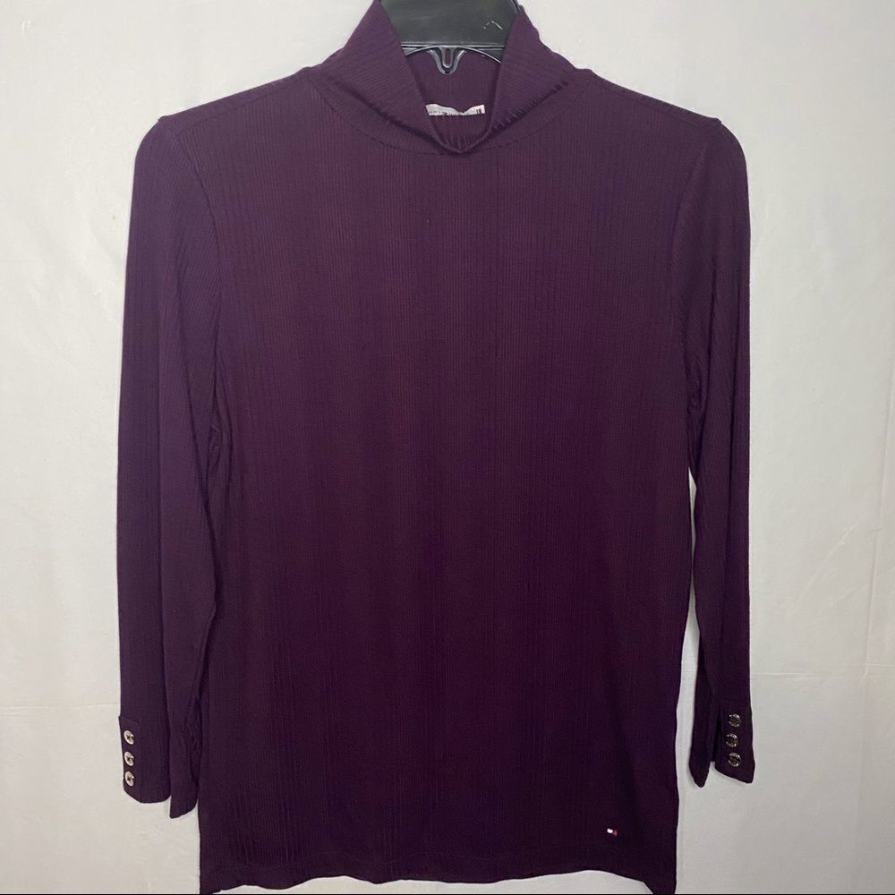 NWT Tommy Hilfiger Mock Neck Long Sleeve shirt Size S